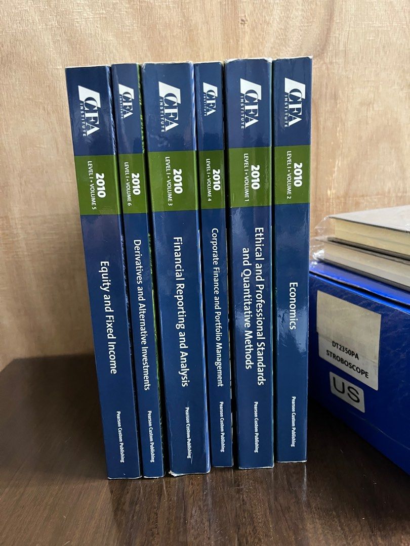 CFA Level 1 Program Curriculum Book Set Pearson Publishing Chartered Financial Analyst (Category: Textbooks) located in Manila. Submitted by number0101 (Listing ID 1360617246, Image 2). Description: THIS AD WILL BE DELETED ONCE ITEM IS SOLD If you are able to read this, that means the item is AVAILABLE CFA (Chartered Financial Analyst) Level 1 Program Curriculum Book Set To be Sold as a set only What you see is what you get Meetup Robinsons Magno