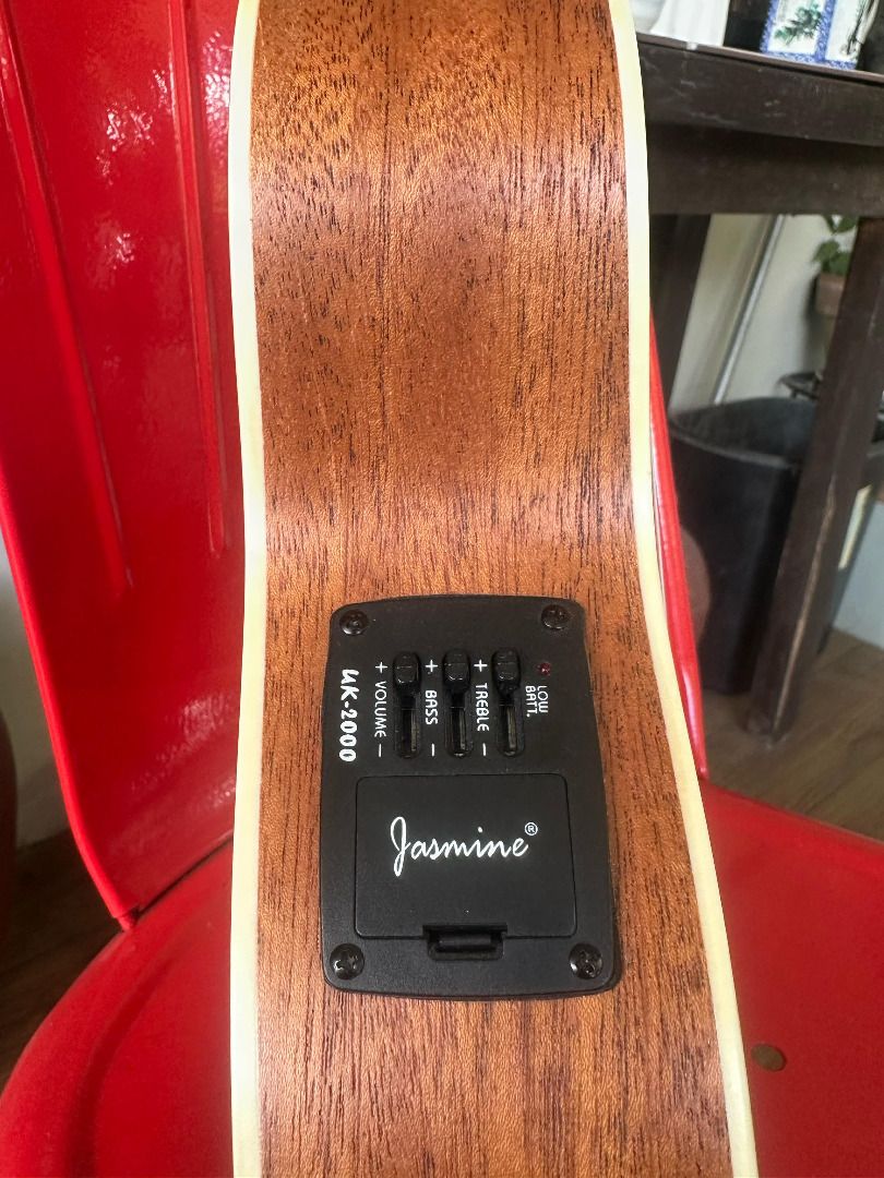Concert Ukulele with Equalizer (Category: Musical Instruments) located in Makati City. Submitted by thisjulia18 (Listing ID 1360615120, Image 3). Description: JASMINE UKULELE WITH EQUALIZER - Size 23inch - Wood = Mahogany - Fretboard= Rosewood - Bridg= Rosewood - 18 Frets - Machine head = Diecast (Metal) - Like New - No Issues can do meetups / delivery.