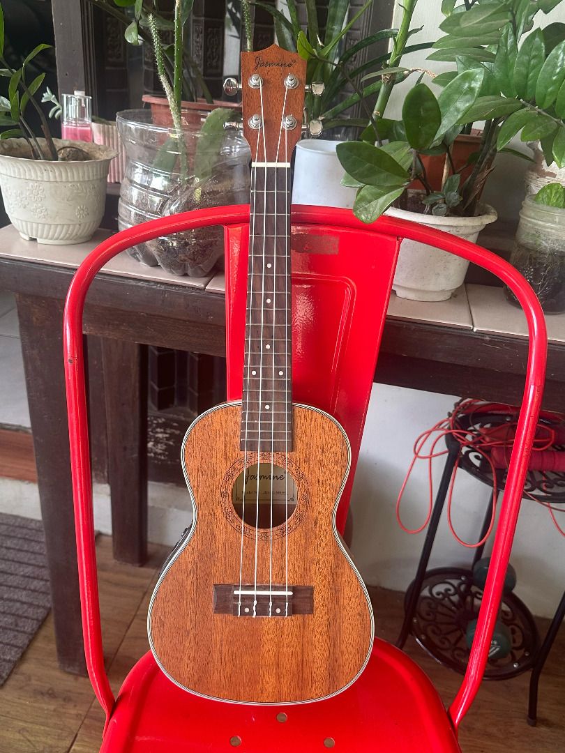 Concert Ukulele with Equalizer (Category: Musical Instruments) located in Makati City. Submitted by thisjulia18 (Listing ID 1360615120, Image 1). Description: JASMINE UKULELE WITH EQUALIZER - Size 23inch - Wood = Mahogany - Fretboard= Rosewood - Bridg= Rosewood - 18 Frets - Machine head = Diecast (Metal) - Like New - No Issues can do meetups / delivery.