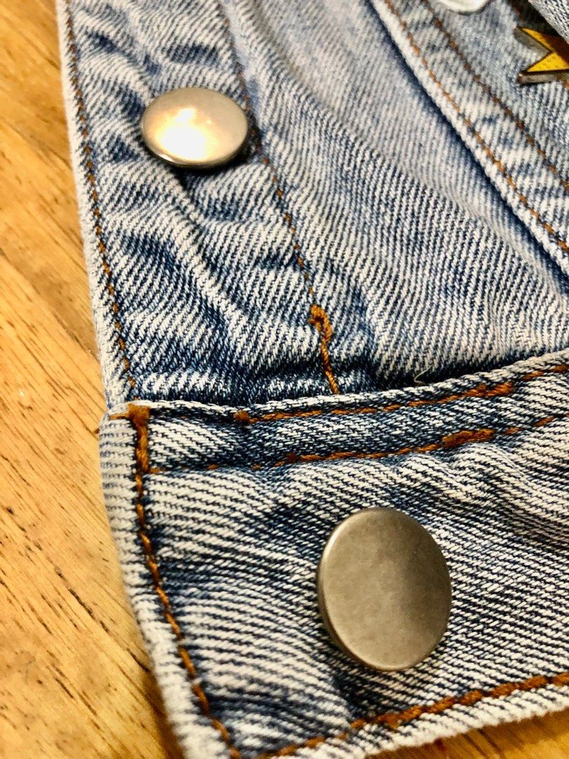 DISNEY Denim jacket (authentic) (Category: Babies & Kids Fashion) located in Quezon City. Submitted by wasp_guy (Listing ID 1360642394, Image 3). Description: Like new condition Very cute and fashionable No rips/tears Seldom used 100% authentic Slightly Negotiable .