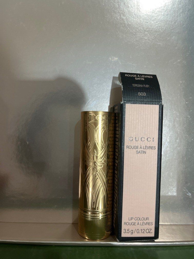 Gucci satin lip color lipstick - 503 teresina ruby (Category: Makeup) located in Manila. Submitted by marylouche42170 (Listing ID 1360720376, Image 2). Description: .