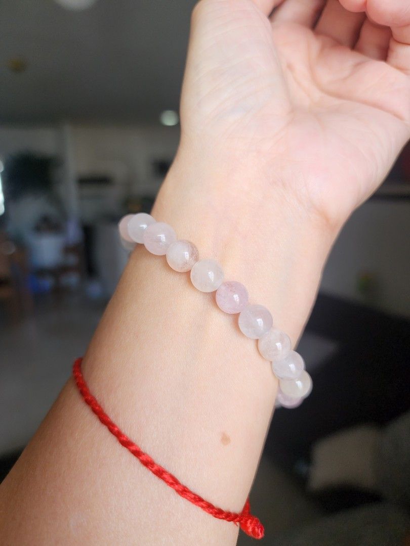 Ice cream Morganite bracelet (Category: Jewelry) located in Manila. Submitted by cavalierdolls (Listing ID 1360622120, Image 2). Description: Ice cream Morganite pastel color beads 8mm wrist 17cm..