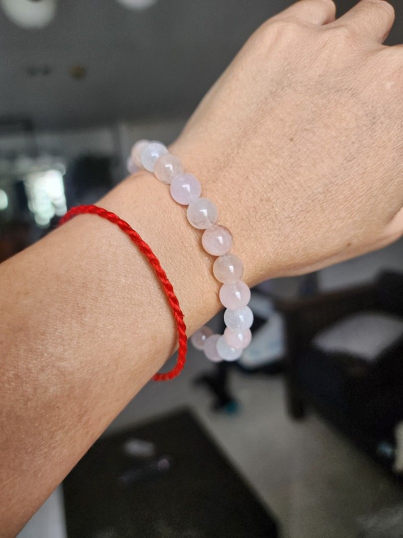 Ice cream Morganite bracelet (Category: Jewelry) located in Manila. Submitted by cavalierdolls (Listing ID 1360622120, Image 3). Description: Ice cream Morganite pastel color beads 8mm wrist 17cm..