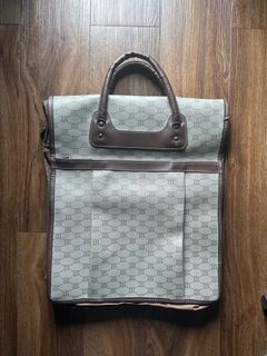Leather Travel Wardrobe Organizer Bag