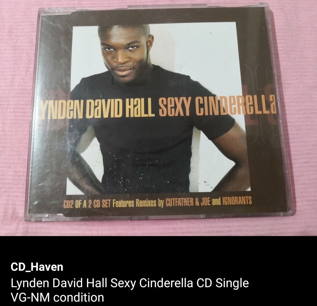 Lynden David Hall Sexy Cinderella CD Single (unsealed) (Category: CDs & DVDs) located in Dangcagan. Submitted by cd_haven5 (Listing ID 1360597986, Image 1). Description: #Authentic #Legit #Original We only sell original items. All items posted are on hand. Please message me for availability of the item/s because the items are also posted on my other online stores. All items are imported unless stated PH. We also accept Pre-orders. #CD_Haven.