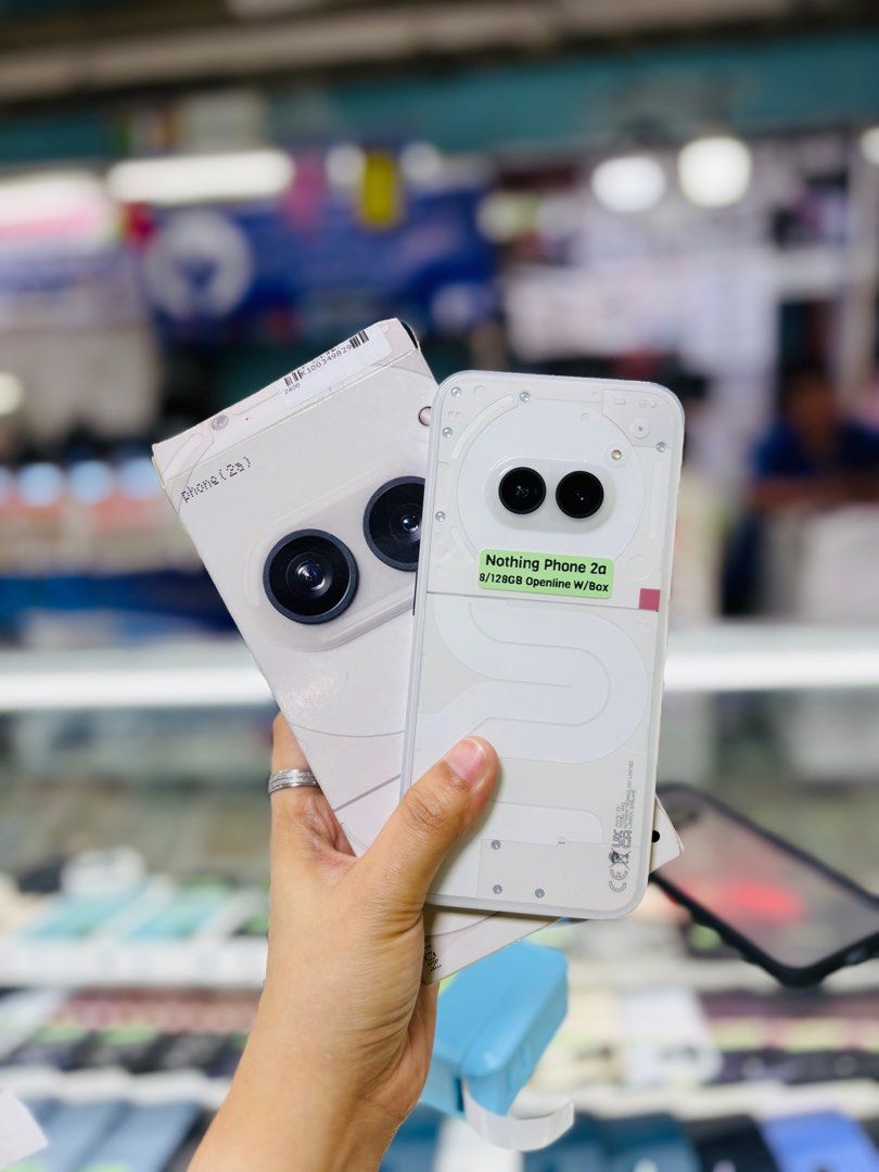 Nothing phone 2a 128GB openline no issues with box (Category: Android Others) located in San Juan City. Submitted by najihahtelecomshop2018 (Listing ID 1360722505, Image 1). Description: Legit Store | Original unit FOR SALE | TRADE / SWAP ▫️INSTALLMENT thru: 🔸Credit Card (straight / installment) 🔸Ggives / Gcredit + 6% interest 🔸Spay Later + 6% interest (RFS: Buy and Sell any kinds of Gadgets) Description: Nothing Phone 2a 128GB Openline ( Any 