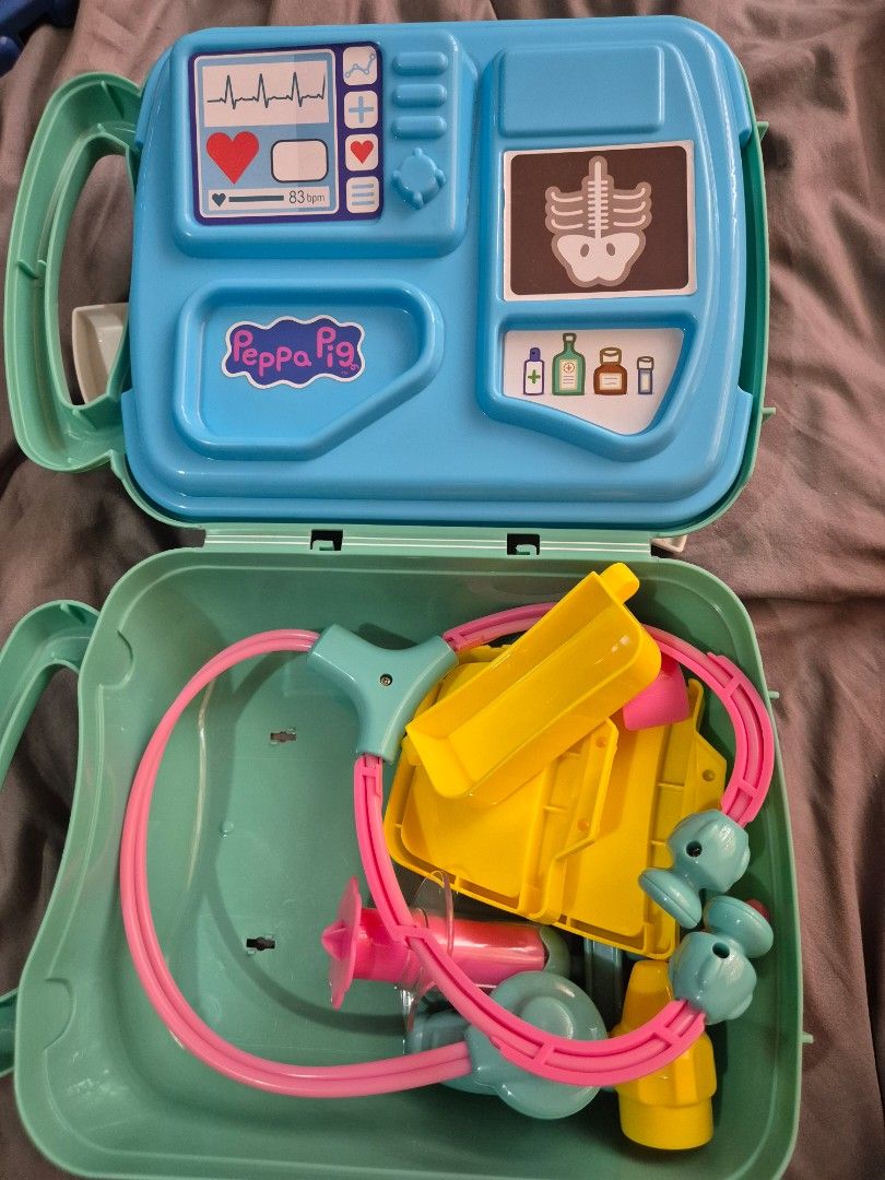 Peppa pig (Category: Kids Toys) located in Lucena. Submitted by momandtheena.closet (Listing ID 1360585780, Image 2). Description: peppa pig doctor set.