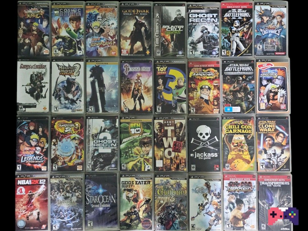 PSP Games (Category: PlayStation) located in Paranaque City. Submitted by john020497 (Listing ID 1360707204, Image 1). Description: Pm for prices. Bacoor, Cavite area. Delivery via Lalamove/Grab/JNT/LBC..