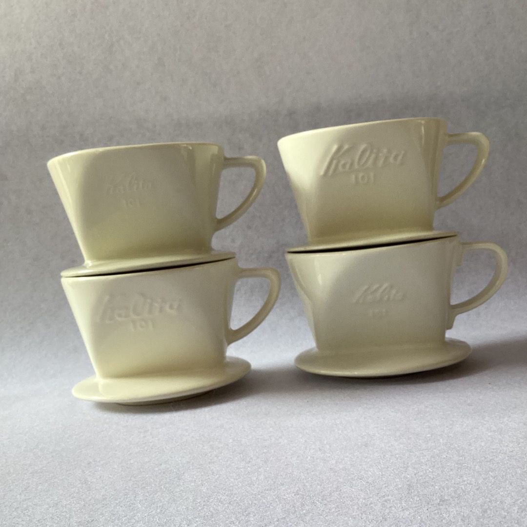 Take all 4 Kalita 101 Ceramic Dripper (Category: Coffee & Tea Tableware) located in Davao. Submitted by eclectic1925 (Listing ID 1360663318, Image 3). Description: Php400 Take all 4 Kalita 101 Ceramic Dripper *Last price posted *Sold as is *chips on 1 dripper (last pic) First to pay.