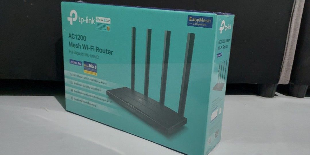 TP-Link AC1200 Mesh WiFi Router (Category: Networking) located in Caloocan City. Submitted by nick.david28 (Listing ID 1360666895, Image 3). Description: TP-Link AC1200 Mesh WiFi Router Brandnew, rush for sale.