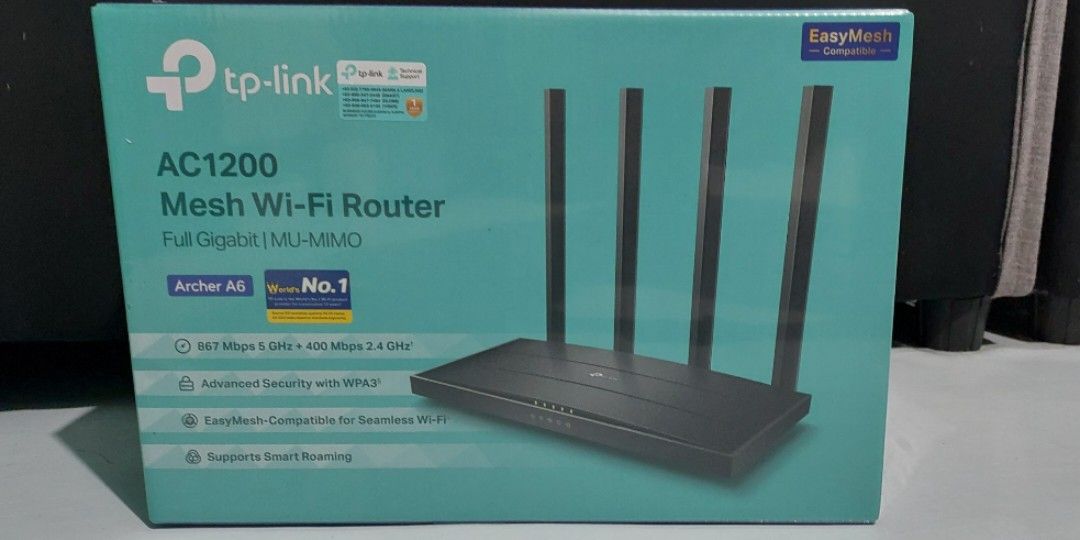 TP-Link AC1200 Mesh WiFi Router (Category: Networking) located in Caloocan City. Submitted by nick.david28 (Listing ID 1360666895, Image 1). Description: TP-Link AC1200 Mesh WiFi Router Brandnew, rush for sale.