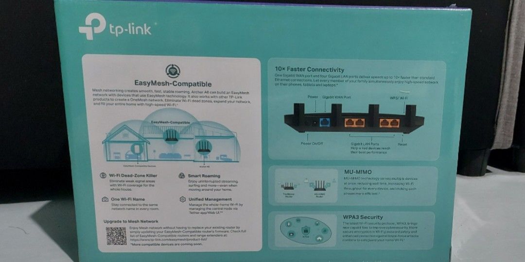 TP-Link AC1200 Mesh WiFi Router (Category: Networking) located in Caloocan City. Submitted by nick.david28 (Listing ID 1360666895, Image 2). Description: TP-Link AC1200 Mesh WiFi Router Brandnew, rush for sale.