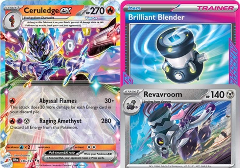 brilliant blender pokemon card Pokemon - Brilliant Blender 164/191 – Surging Sparks – Ace Spec Card – Red  Foil Trainer Card : Toys & Games main image 1