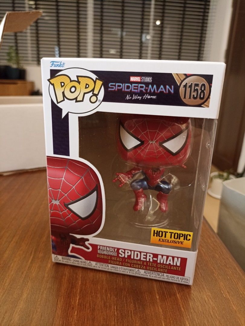 Pop! Spider-Man Friendly Neighborhood Metallic Special Edition – Figura De Vinilo De 10.4 Cm