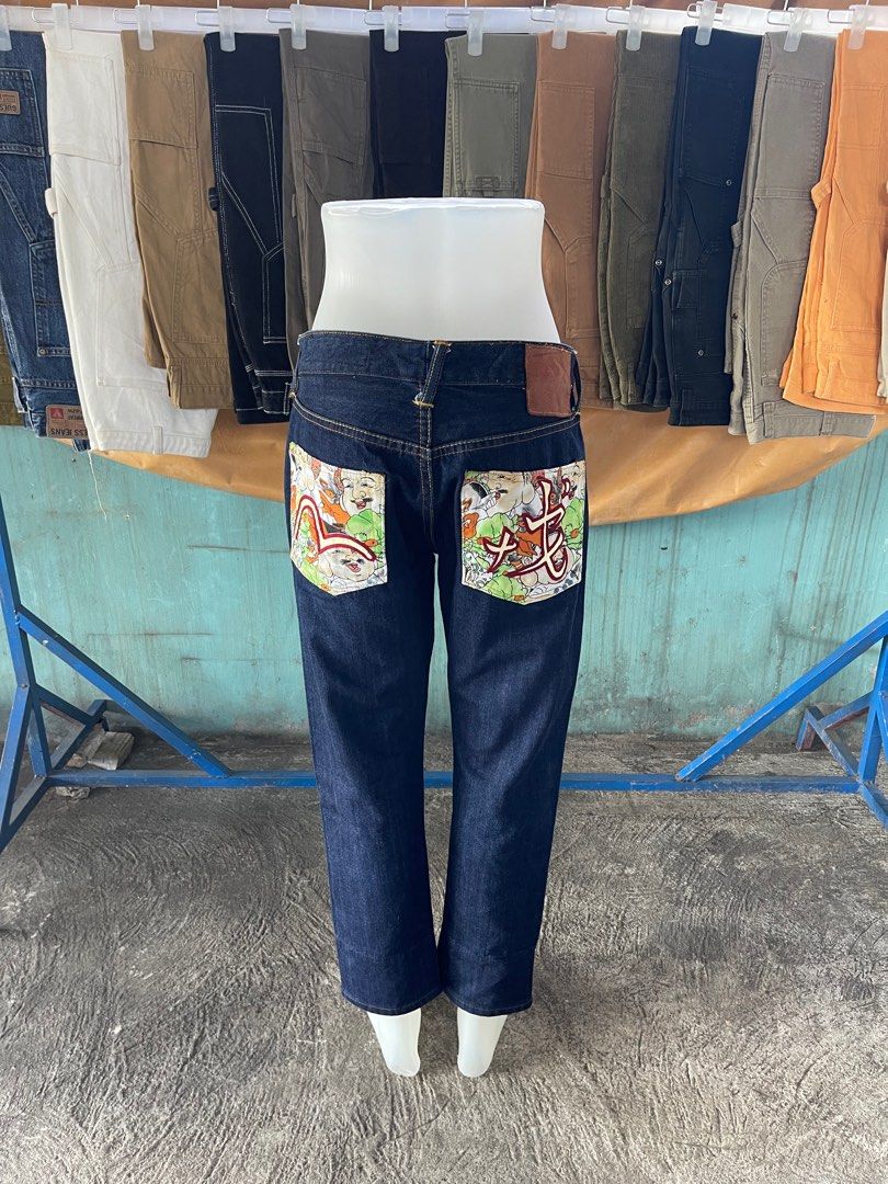 #2 evisu women pants (Category: Announcements) located in Manila. Submitted by teampuyat224792 (Listing ID 1360733953, Image 2). Description: women evisu pants apple green logo - waistline - 29 - length - 39 - hem 7 - condition - Excellent Silver logo - waistline - 29 - length - 43.5 - hem - 8.5 - condition - Excellent cream logo - waistline - 30 - length - 36 - hem - 6.5 - condition - Excellent daicock - waistline - 30 - length - 42 - hem - 7 - 