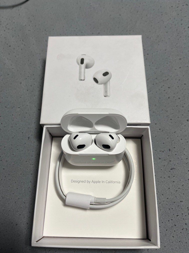 Airpods gen 3 (Category: Earphones) located in Manila. Submitted by jakebadenh81959 (Listing ID 1360862654, Image 1). Description: BRANDNEW SEALED AIRPODS GEN 2 ▪️PREMIUM HIGH QUALITY 🔥 ✅ Satisfaction Guaranteed ✅ Same quality same function same features as original. ✅ Searchable Serial number! ✅ Solid treble sound & bass ✅ Compatible with android, iphones, laptops ✅ Highest Quality ✅ find my airpods ✅ Affordable! ~~~~~~~~~~~~~~~~~~~~~~~~~ OPEN 