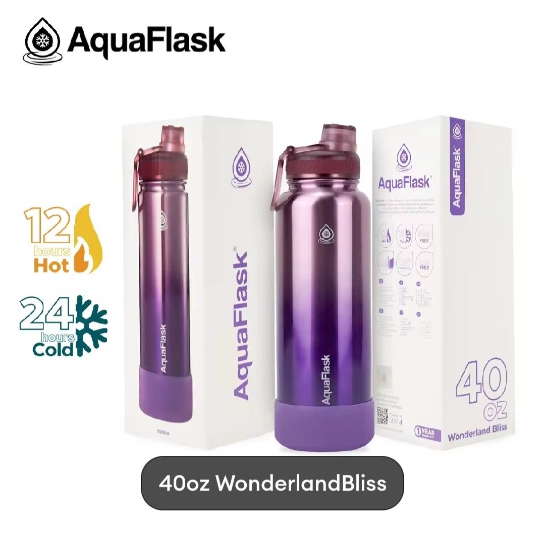 AquaFlask Terra Wonderbliss 40oz (Category: Water Bottles & Tumblers) located in Makati City. Submitted by thedecluterer (Listing ID 1360770953, Image 1). Description: Brand new No damage, dents or issue PM me for pictures and videos RFS: Received as a gift MOP: GCash.