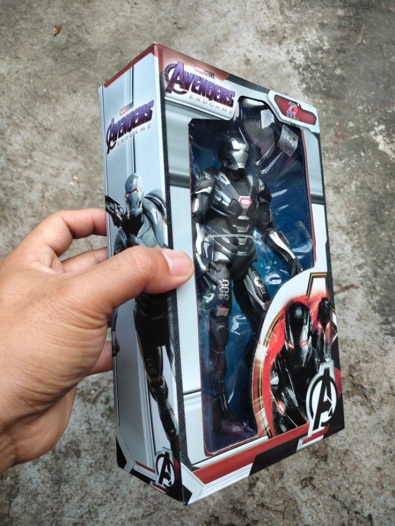 Avengers endgame " War machine " action figure (Category: Figurines & Statues) located in Caloocan City. Submitted by m.hobby (Listing ID 1360773052, Image 2). Description: war machine marvel figure * avengers endgame movie * new ( just open for photo and check inside status ) BIB. * good condition * 6 inches tall * check picture for item details location: bagbaguin caloocan city mop: gcash price: 500 + sf.