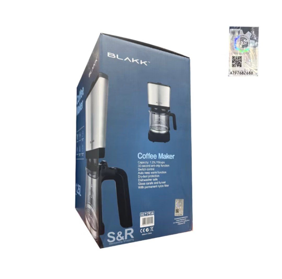 Blakk Coffee Maker (Category: Coffee & Tea Tableware) located in Valenzuela. Submitted by panchitasboutique (Listing ID 1360730284, Image 2). Description: Brandnew RFS bawas ng gamet na for back up.