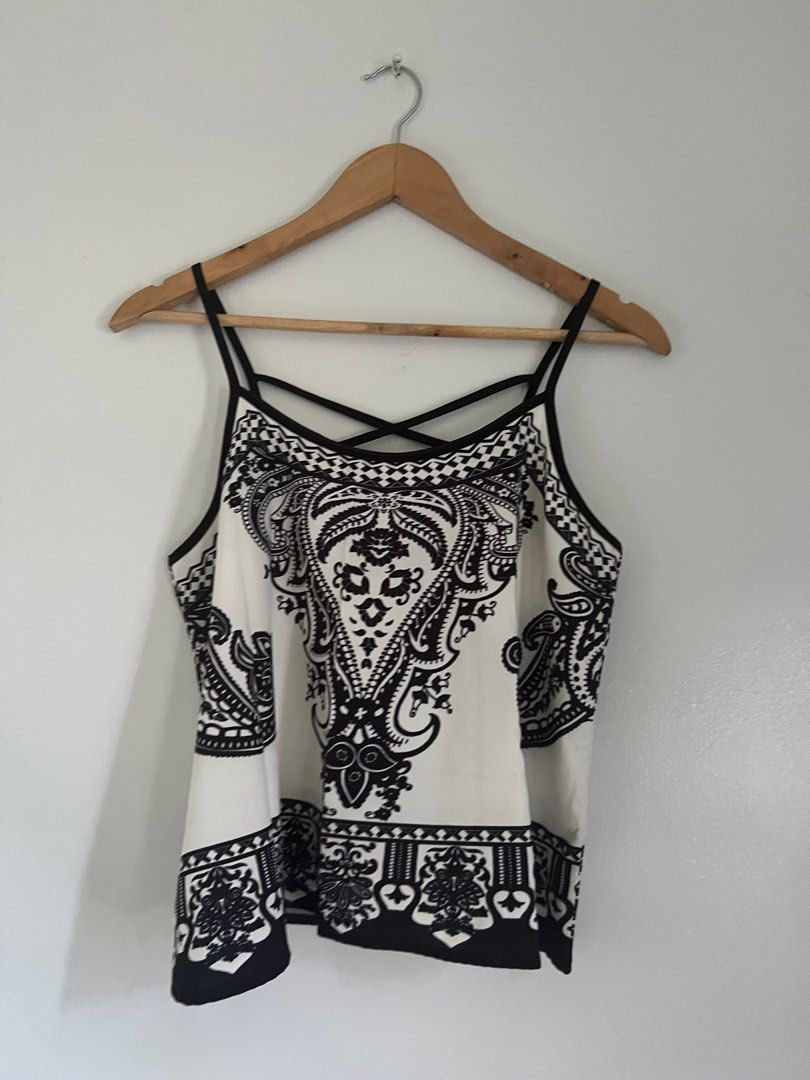 Cute Summer Sleeveless Top (Category: Sleeveless) located in Antipolo. Submitted by neveroldph (Listing ID 1360731133, Image 1). Description: Super cute and versatile with criss cross back detail.