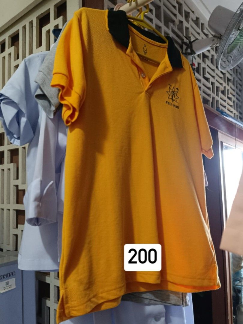 FEU Nursing Uniforms (Category: Sets or Coordinates) located in Manila. Submitted by vanemae16 (Listing ID 1360864819, Image 3). Description: yellow polo- s green polo- m gray polo- 3xl labgown price 150 some has multiple sets dm if you need more details.