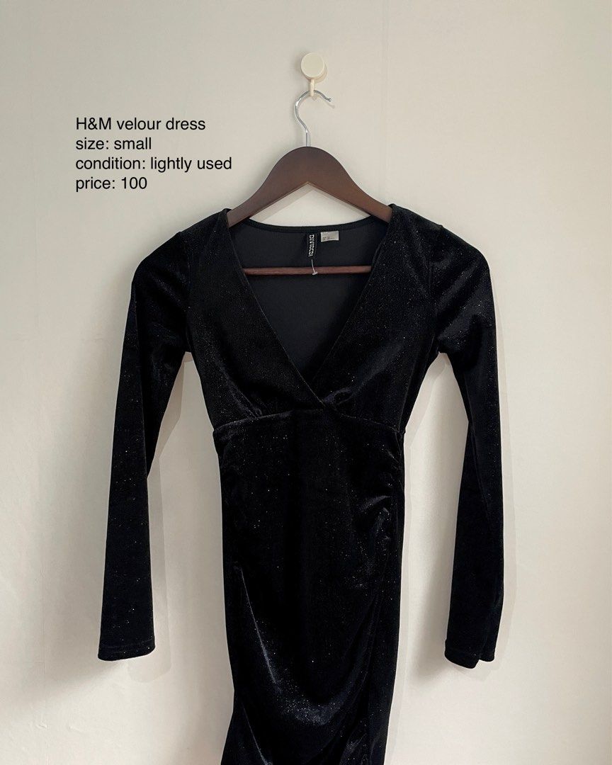 H&M velour dress (Category: Dresses) located in Quezon City. Submitted by decluttering.2025 (Listing ID 1360830599, Image 1). Description: .