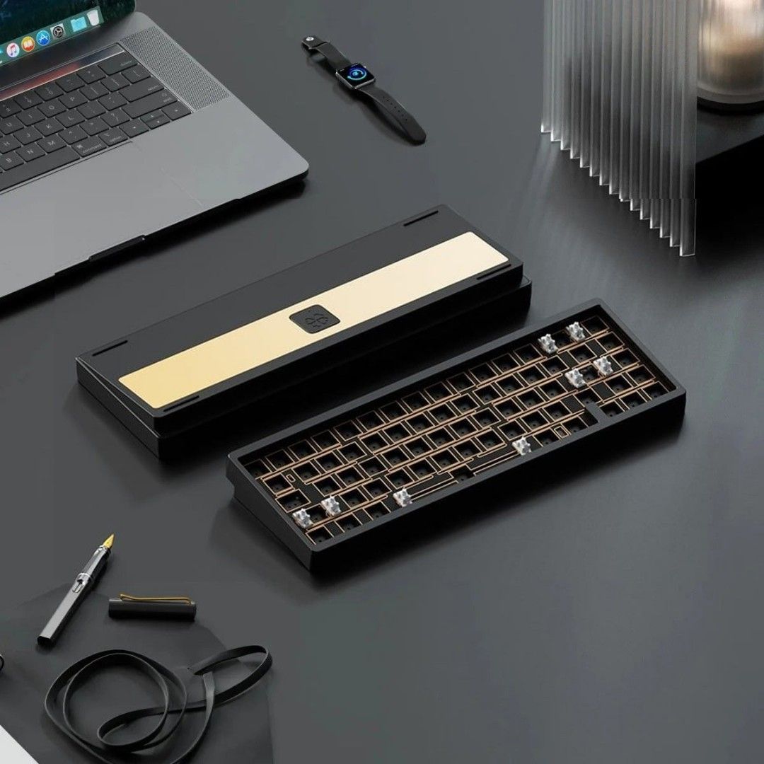 Instock 🌟 Lucky65 V2 Barebones Kit for Custom Build Mechanical Keyboard Add on Linear Switches and Keycaps Aluminium VIA QMK Compatible62863059218178114