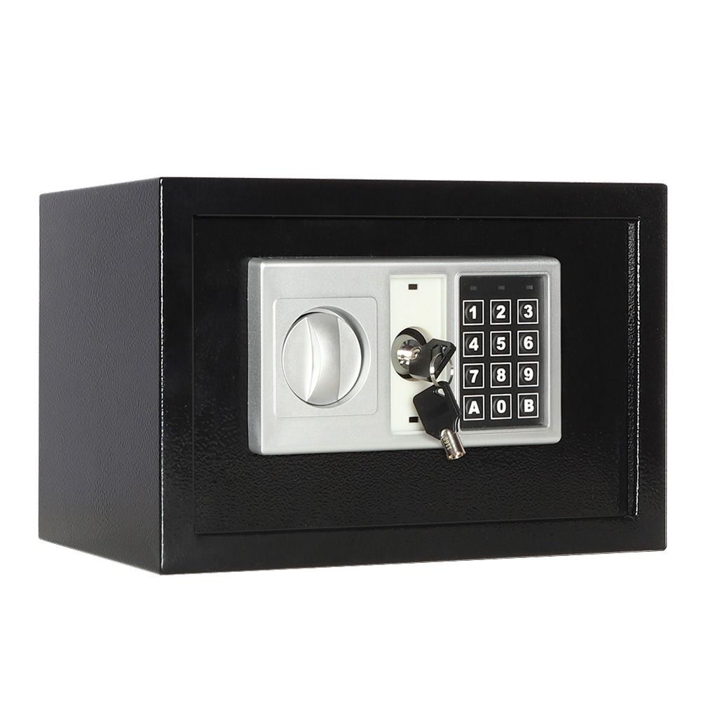 iSAFE Electronic Digital Safe (Black) (Category: Safe) located in Makati City. Submitted by costuless_inc. (Listing ID 1360269937, Image 3). Description: Item Code: SF-20BLK ED SALE PRICE: ₱1,599.00 Note: Price may change without prior notice. iSAFE Electronic Digital Safe ♡ Color: Black ♡ Material: Steel ♡ Size: H20 x W31 x D20cm ♡ Simple keypad interface ♡ One-touch re-set button inside safe ♡ Time out period: After 3 attempts ♡ Pre drilled hol