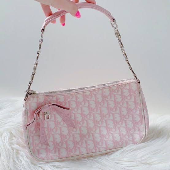 LOOKING FOR: DIOR ROMANTIQUE PINK MONOGRAM SHOULDER BAG (Category: Luxury Bags & Wallets) located in Pasig City. Submitted by decluttering_slay (Listing ID 1360854704, Image 1). Description: PLS DM ME IF U HAVE THIS !!.