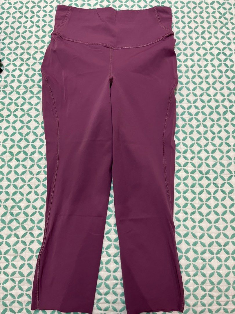 Lululemon 3/4 tights in plum colour (Category: Activewear) located in Makati City. Submitted by gapofa (Listing ID 1360854509, Image 1). Description: Light fabric great for this weather- unique colour.