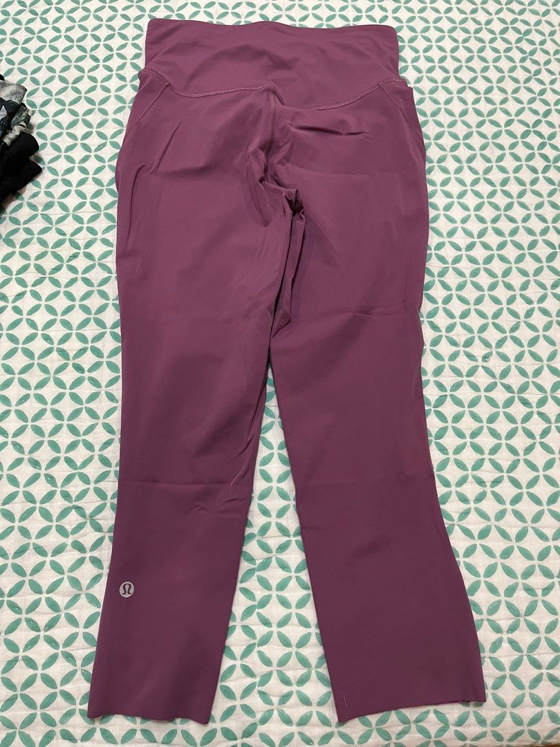 Lululemon 3/4 tights in plum colour (Category: Activewear) located in Makati City. Submitted by gapofa (Listing ID 1360854509, Image 2). Description: Light fabric great for this weather- unique colour.
