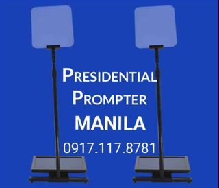 Presidential Teleprompter Manila Rental with Podium  and TV with Stand