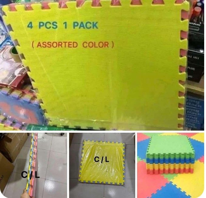 Puzzle mat assorted color (Category: Infant Playtime) located in Manila. Submitted by dolorchris69891 (Listing ID 1360766345, Image 1). Description: puzzle mat 1pck 4pcs.