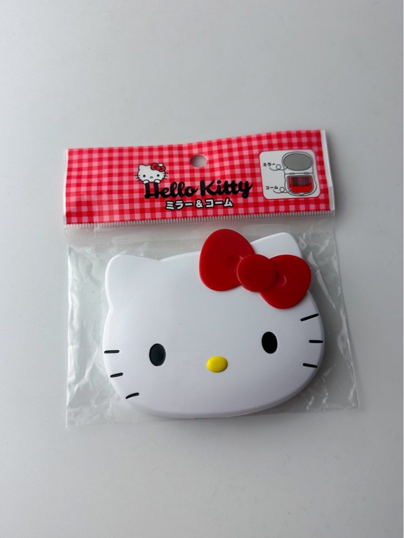 Sanrio Hello Kitty Compact Mirror with Comb (Category: Makeup) located in Manila. Submitted by pochaccolate (Listing ID 1360731093, Image 2). Description: New Arrival: A mirror and comb in one—because looking cute should always be this easy ! Perfect for your purse, pocket, or travel bag 👜🪞 *don’t forget to peel the protective film before use Sanrio Compact Mirror with Comb ౨ৎ ˖ ࣪⊹ Available designs 🍵 Hello Kitty 🍵 My Melody 🍵 Cinnamoroll (s