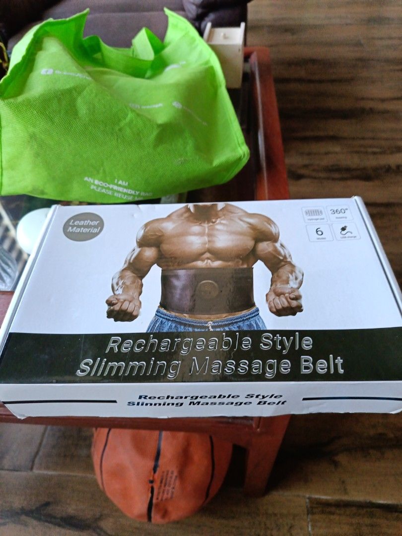 Slimming Massage Belt (Category: Massage Devices) located in Calasiao. Submitted by anthonypeter (Listing ID 1360772286, Image 1). Description: slightly used. maybe 5 minutes used. text or call 950-068-9353.