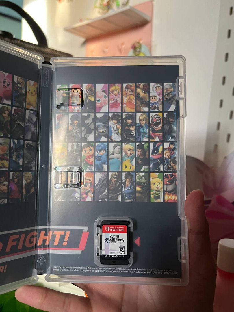 Super Smash Bros Ultimate Nintendo Switch Game (Category: Nintendo) located in Muntinlupa City. Submitted by odysseyqq (Listing ID 1360780073, Image 2). Description: Pre loved / Used / 2nd hand Original and working Nintendo switch game.