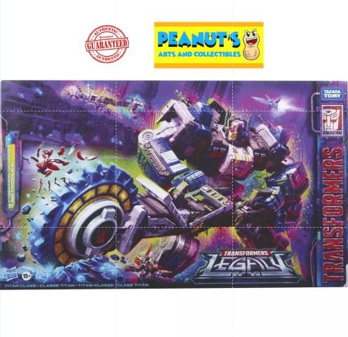Transformers Legacy Titan Class Cybertron Universe Metroplex (Category: Action & Battle Toys) located in Manila. Submitted by memorylanestore (Listing ID 1360771947, Image 1). Description: *Sealed and Brand New *Comes with accessories. All complete *Guaranteed 100% authentic Hasbro Product Disclaimer: All our collectable items are sold as posted. Any form of factory defect such as paint imperfection, incomplete parts and other quality issues are 