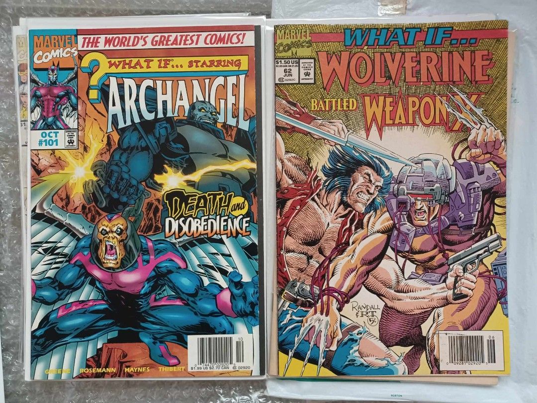 What If....Archangel Wolverine Weapon X comic books (Category: Comics & Manga) located in Imus. Submitted by mnxtoyhouse (Listing ID 1360848445, Image 1). Description: What If.... comic books Archangel Death and Disobedience Wolverine battled Weapon X PRICE: P200 each CONDITION: Fair, Complete, no torn pages. PAYMENT: Cash/GCash/BPI MEETUP: Imus, Cavite only SHIPPING: Buyers expense LBC/Lalamove #XMen #Archangel #Wolverine #WeaponX #MarvelComics 