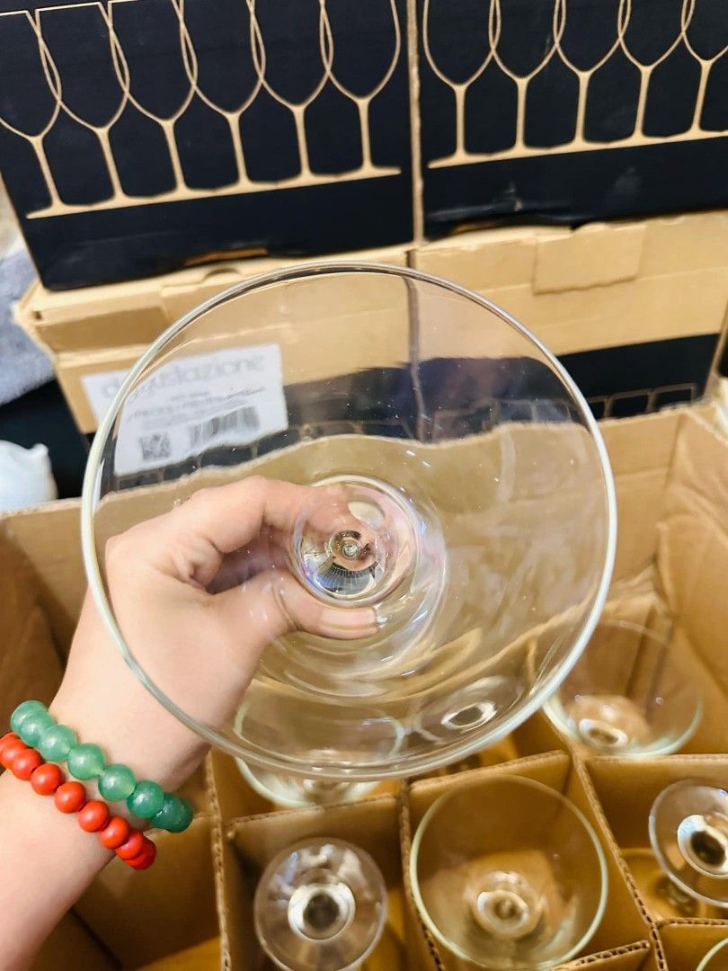 12pcs MARTINI glass (Category: Other Kitchenware & Tableware) located in Mandaluyong City. Submitted by home_box.ae (Listing ID 1360877093, Image 2). Description: actual photo posted on hand ready to ship.