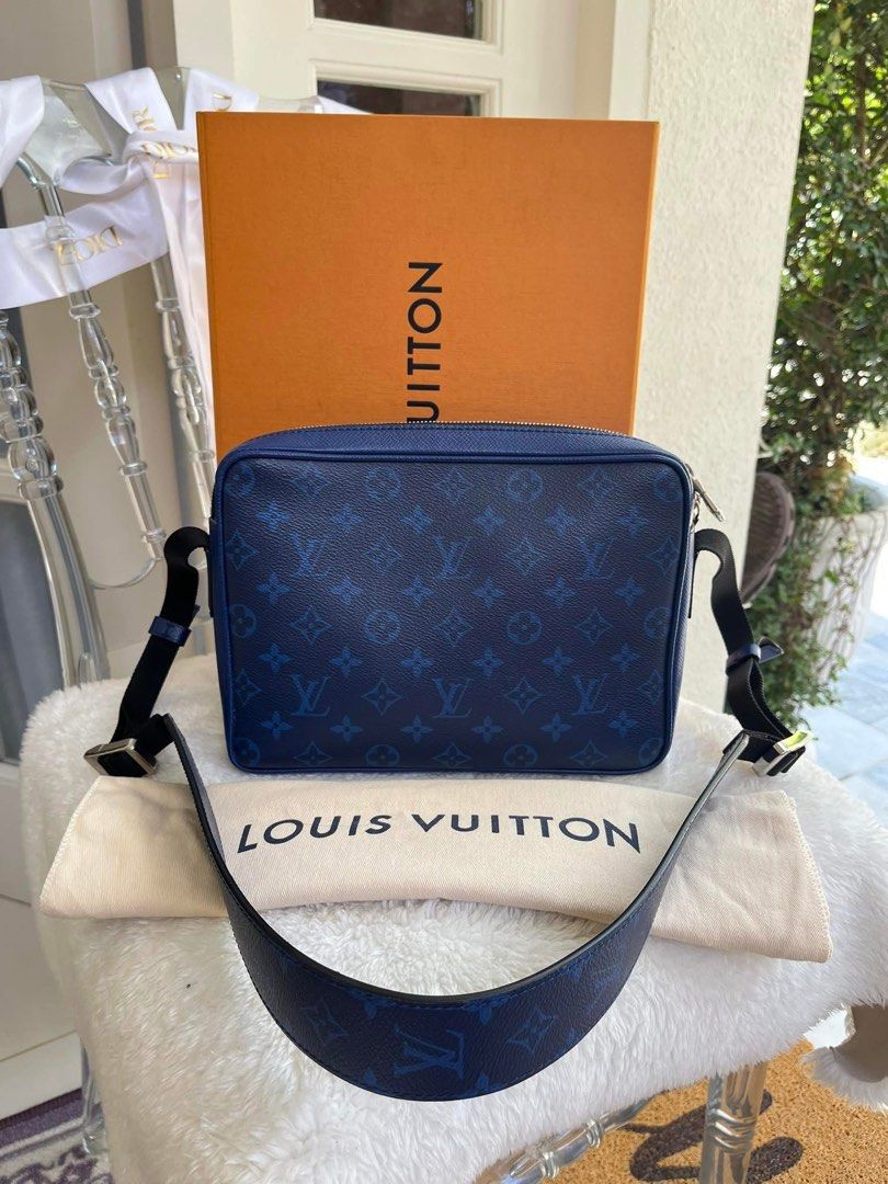 Authentic LV Blue Taiga Bag (Category: Luxury Bags & Wallets) located in Quezon City. Submitted by jhaediah (Listing ID 1361010116, Image 2). Description: LV Blue Taiga with box n dustbag original preloved in good condition .