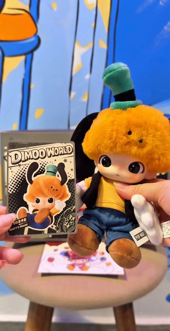 (BNIF: Goofy & Minnie) DIMOO WORLD x DISNEY Series-Vinyl Plush Keychain ...