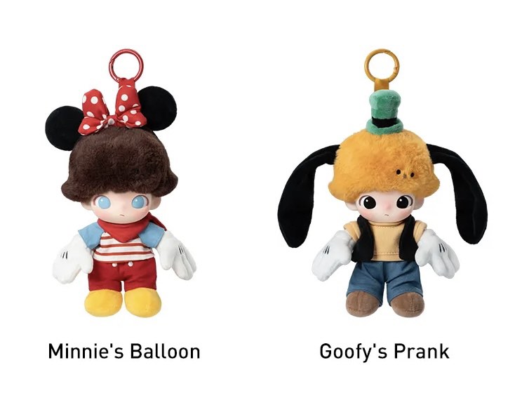 (BNIF: Goofy & Minnie) DIMOO WORLD x DISNEY Series-Vinyl Plush Keychain ...