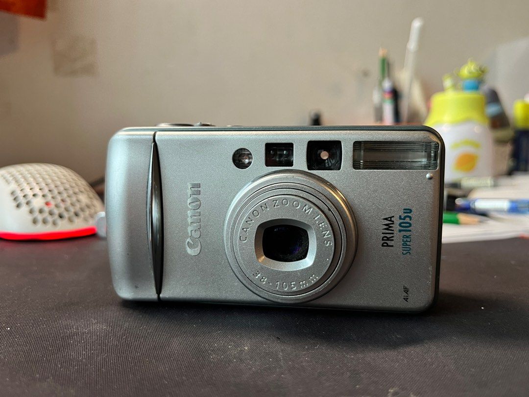 Canon Prima Super 105U (Category: Cameras) located in Manila. Submitted by yohancszl (Listing ID 1360960855, Image 3). Description: Barely used, works perfectly Just needs battery and film.