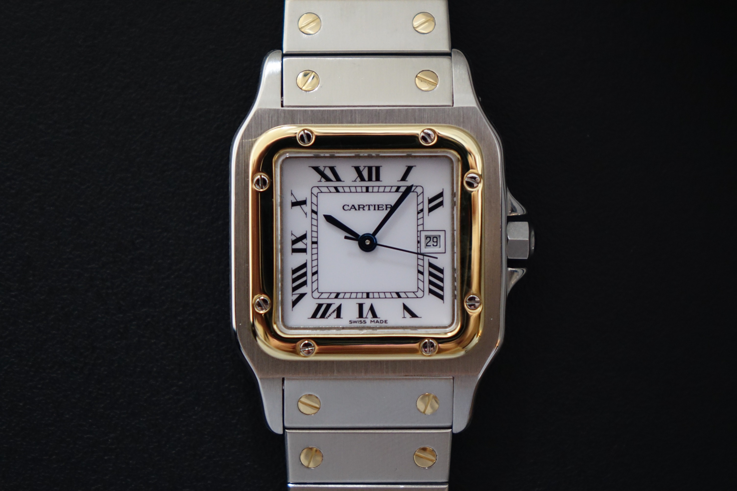 Cartier Santos Carree 2961 watch with Cartier Service Invoice, Luxury ...