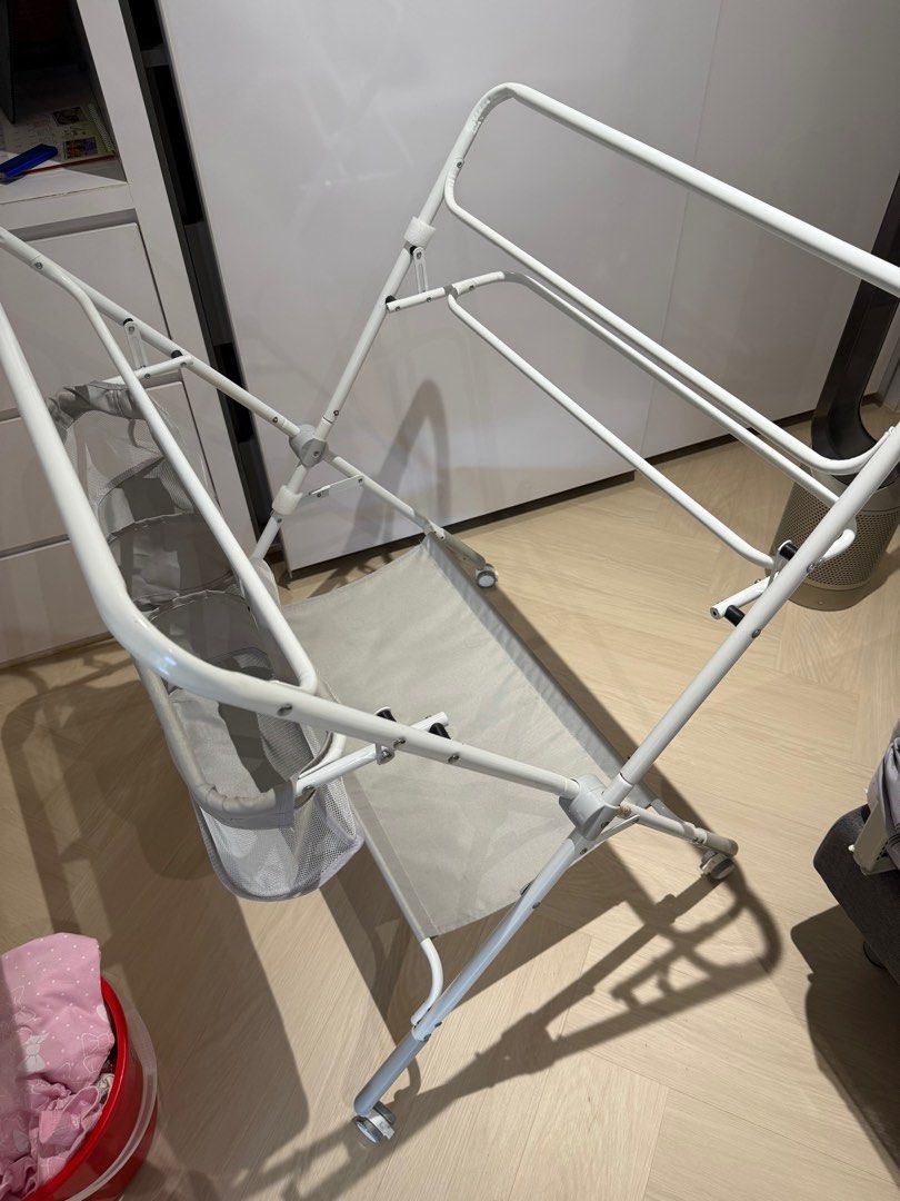 Changing table (Category: Changing Mats & Accessories) located in Singapore. Submitted by shoppyqueeny (Listing ID 1360955577, Image 4). Description: Still in good condition Refer to picture for condition of cloth top (can be washed) Movable wheels and can lock Self collect near potong pasir .