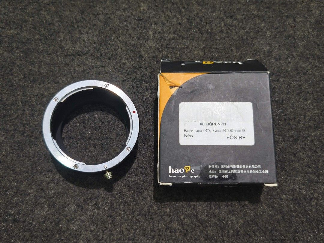 EF- Eos R - Haoge Canon Eos lens adapter (Category: Lens & Kits) located in Taguig. Submitted by juliestjuly (Listing ID 1360889774, Image 1). Description: Manufacturer‎: Haoge Item model number‎: LR-RF Package dimensions‎: 7.87 x 7.62 x 3.2 cm; 90 g *Manual Lens Adapter for Leica R LR Lens to Canon RF mount Cameras Compatible with Camera: Canon RF mount Cameras EOS R Compatible with Lens: Leica R LR Lens There are no electrical contacts in the a