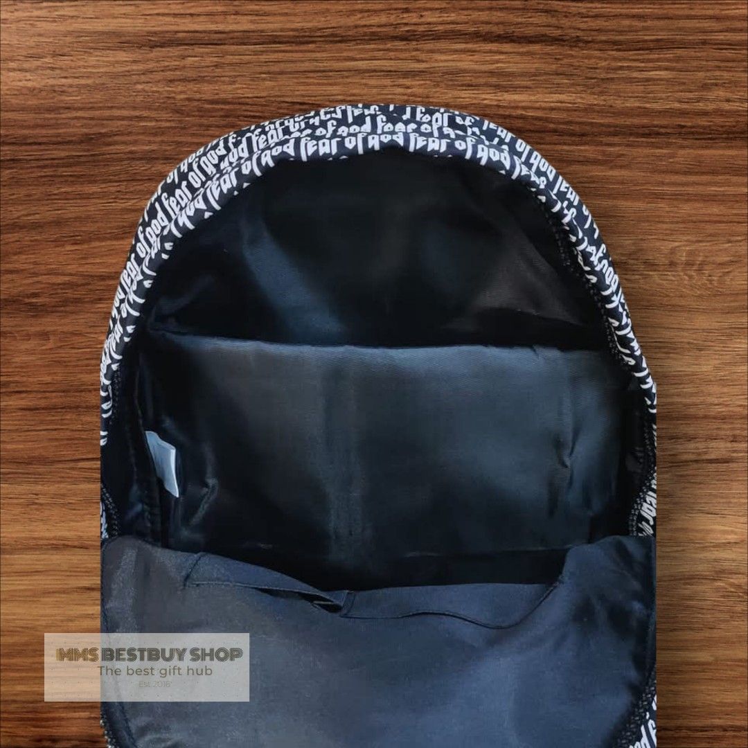 FOG FEAR OF GOD BACKPACK (Category: Backpacks) located in Manila. Submitted by mms_bestshop (Listing ID 1361033468, Image 3). Description: 💯💯 Authentic💯💯 (What you see.! what you get.!) 100% direct seller💯 inclusion: tags, ziplock color: White With laptop compartment fit up to 15inch 100% water proof materials: nylon, Oxford limited stock only also available Lbc- Cash on delivery and cash on pick up Lalamove -same day cash on delivery also a