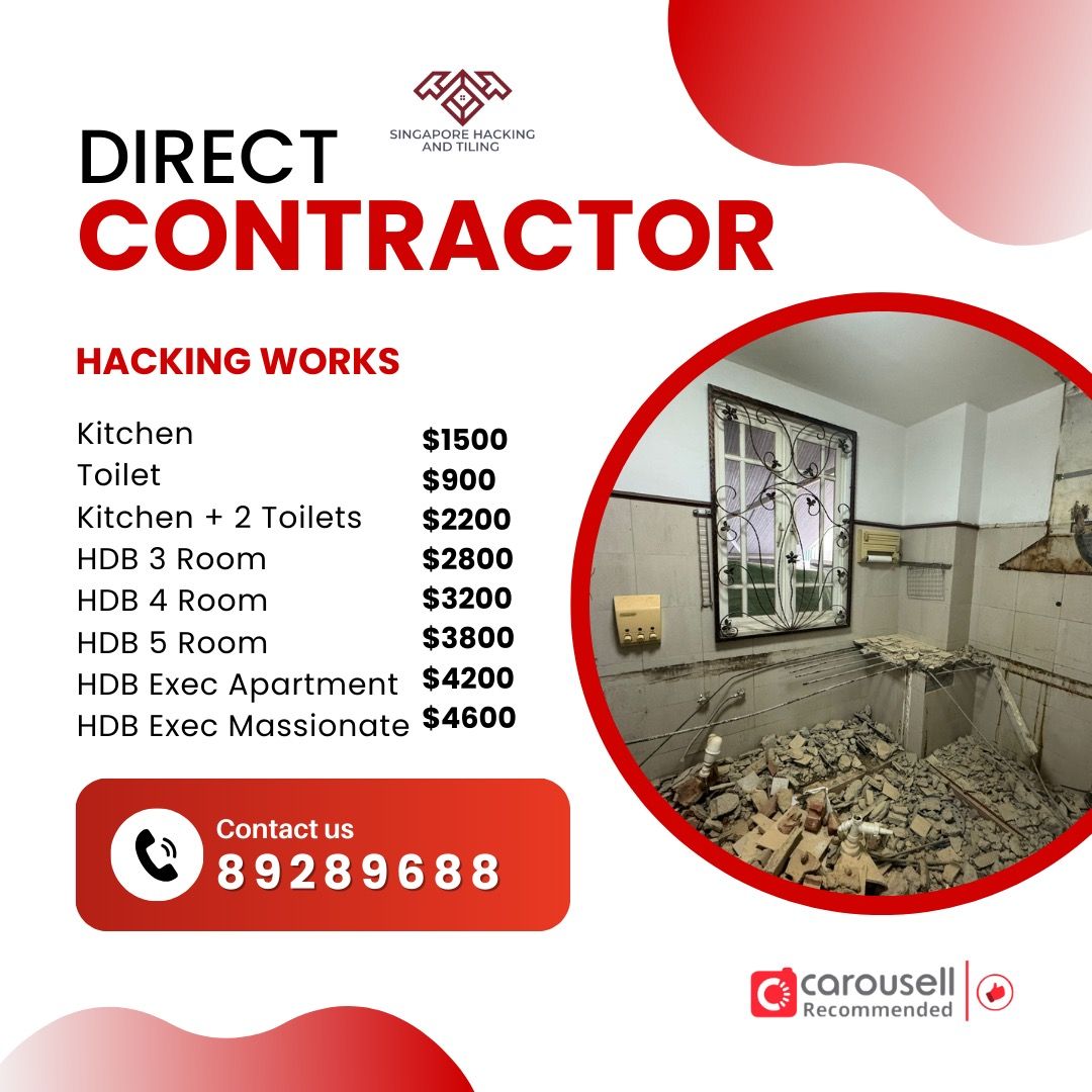 Hacking/Tiling/Direct contractor/Reinstatement works/Home Reinstatement/Commercial Reinstatement/Reinstatement services/Hacking/Demolition/Best pricing/Reinstatement office/Dismantling services62853070585603110