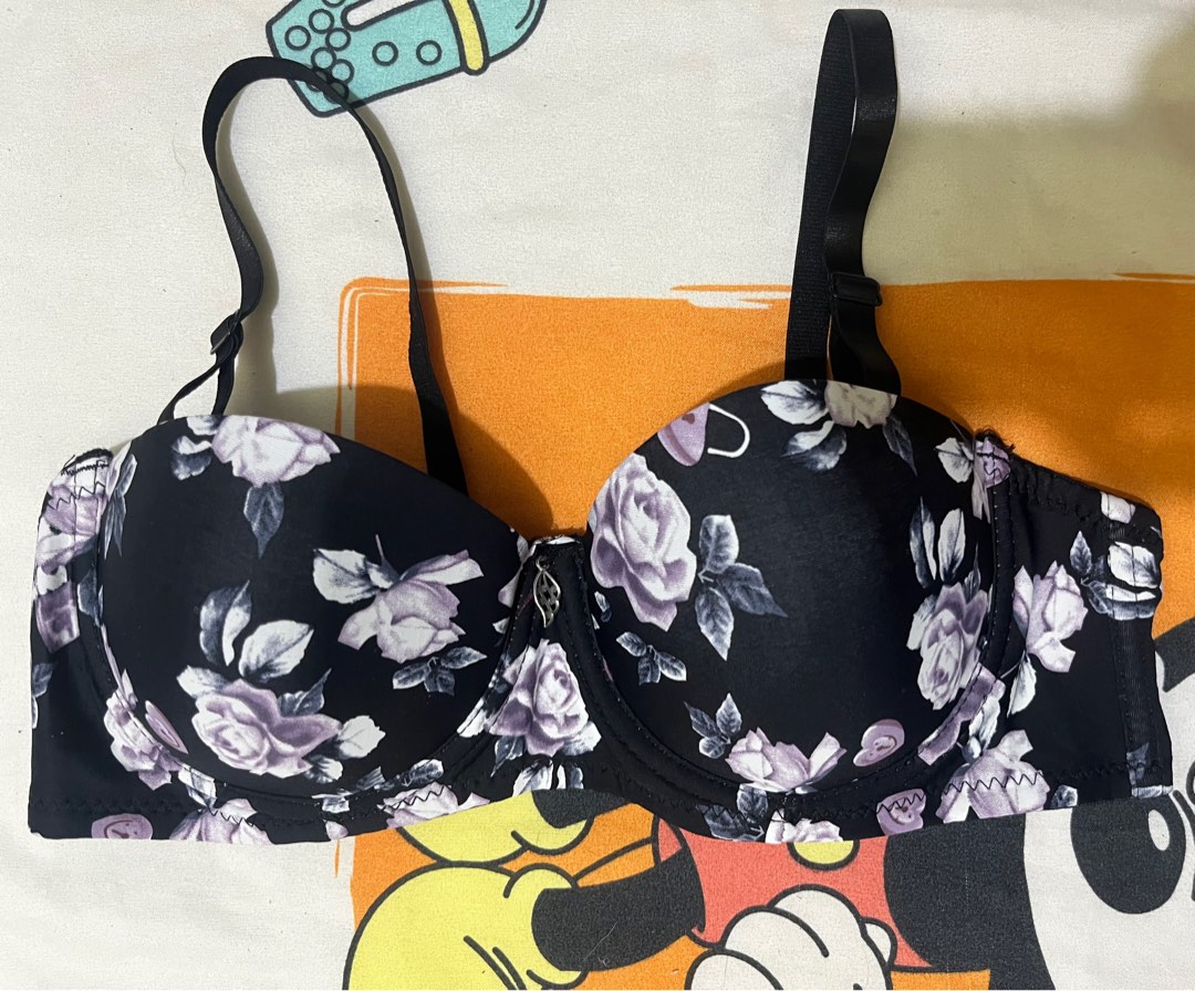 Plus-Size Cotton Half-Cup Push-Up Bra