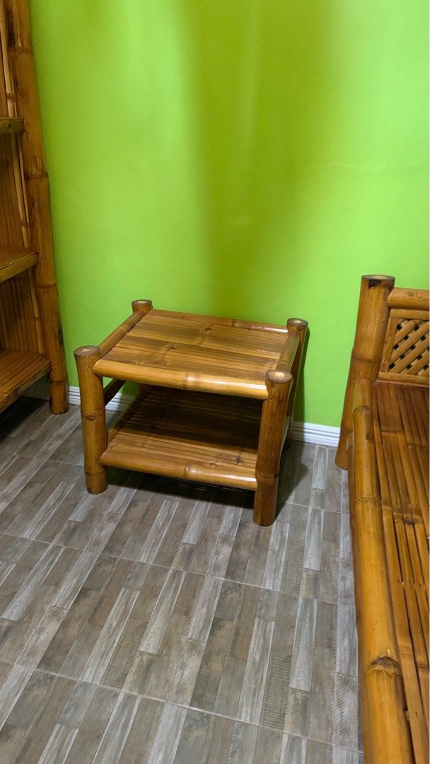 Kawayan Single bed frame and coffee table (Category: Bed Frames & Mattresses) located in Taguig. Submitted by juanmiguelsilva (Listing ID 1361034326, Image 2). Description: Kawayan bed frame single size and coffee table Foam not included For delivery around San Pedro Laguna.